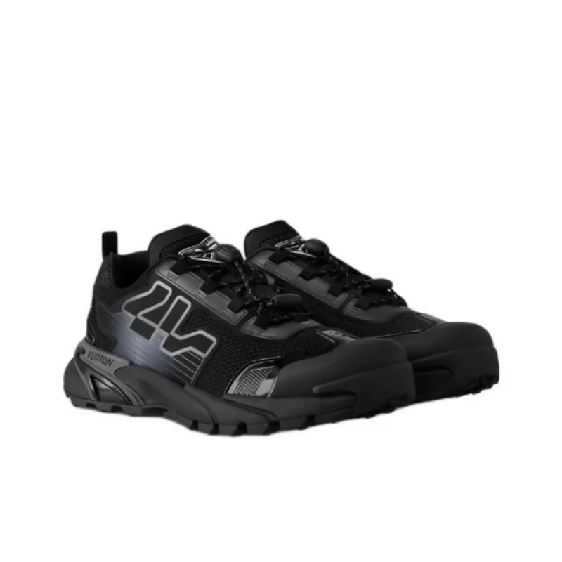 LOUIS VUITTON Runner Tatic 2025 Spring Men's Collection Low-Top Casual Shoes Men's Black-2
