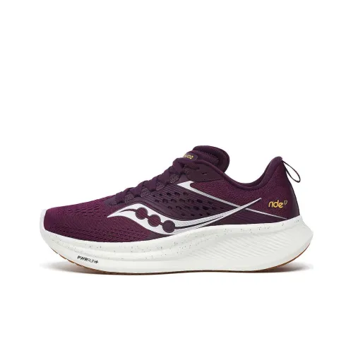 Saucony Anti Slip Wear Resistant Low Top Casual Running Shoes Women's Purple
