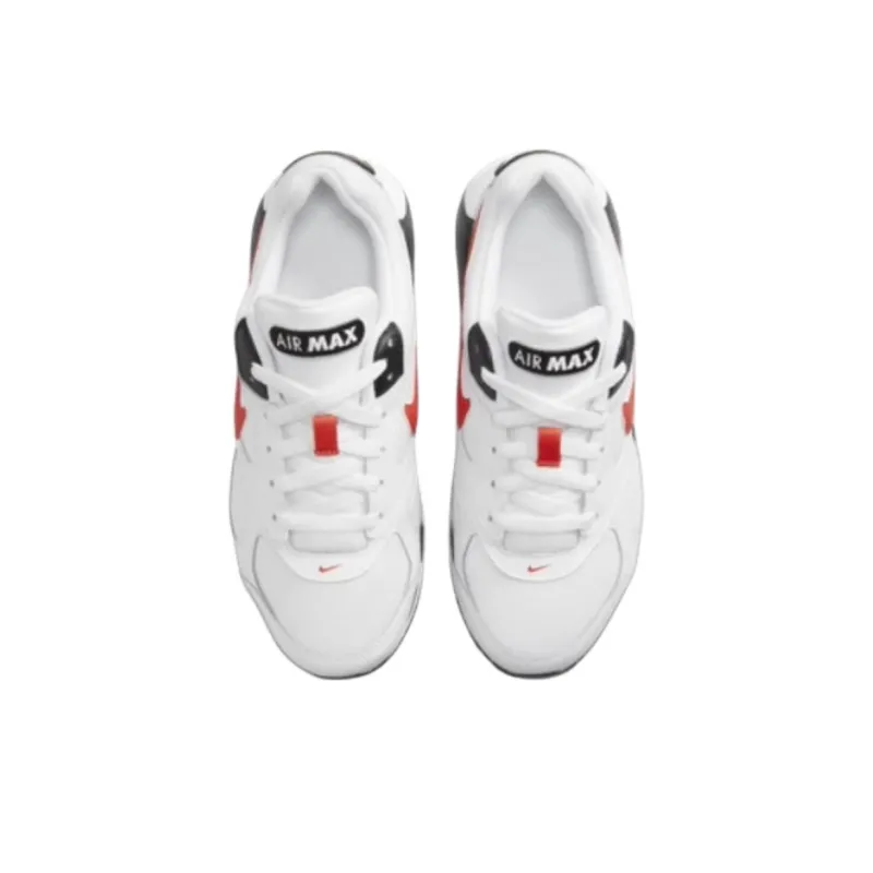 Nike Air Max Ivo Abrasion Resistant Shock Absorbers Low Top Kids' Running Shoes White Teenagers-2