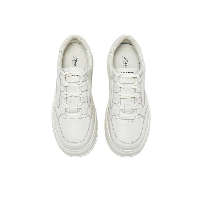 BATA Low Top Skateboard Shoes Women's White-2