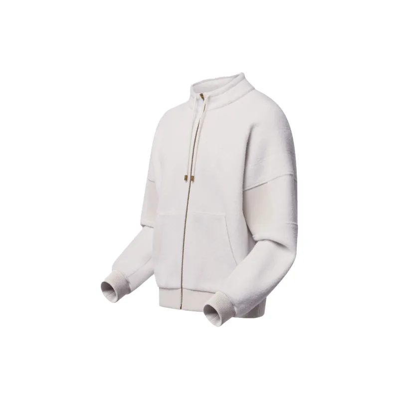 LOUIS VUITTON 1AGJXN Quilted Textured Wool Blouson-2