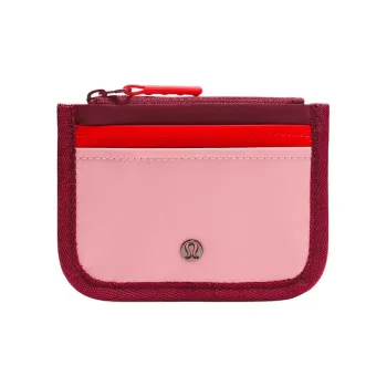 Lululemon Recycled Nylon Card Holder Regular Unisex Wine Berry & Hot & Pink Trendy