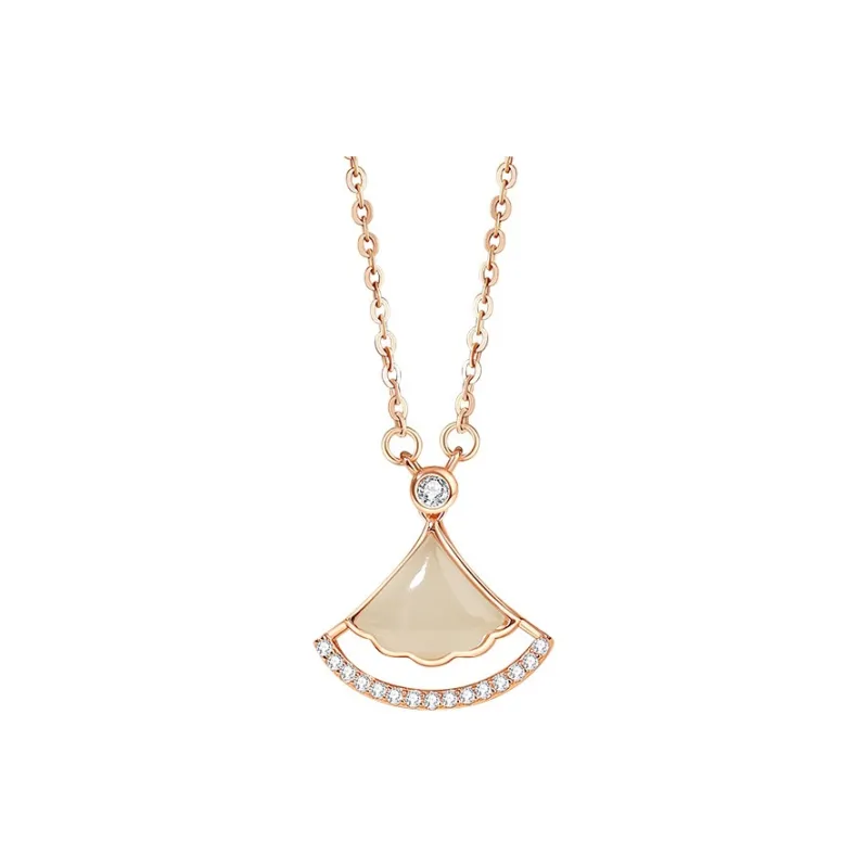 MUSHIFEN Hetian Jade Necklaces Pale Greenish White Jade Women's-0