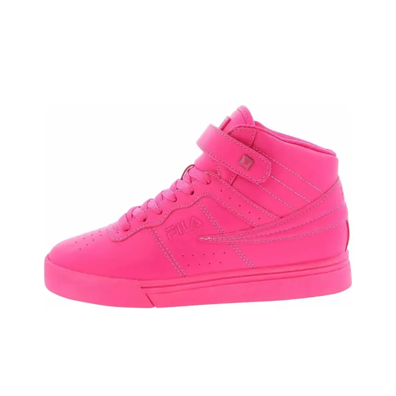 FILA Vulc 13 Anti-Slip Wear-Resistant Mid-Top Skateboard Shoes Women's Pink-0