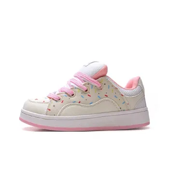 LIANGHUO Warm Slip Resistant Cushioning Impact Resistance Wear Resistant Low Top Skateboard Shoes Women's Donut