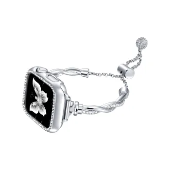 XINGYAAN Apple Compatibility Watch Band Twist Drill Belt Material
