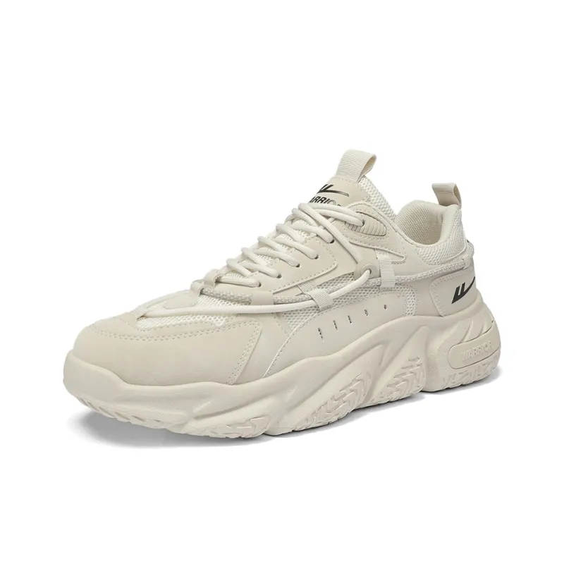 Warrior Warrior Anti-Slip Wear-Resistant Breathable Lightweight Height Increasing Warm Low-Top Chunky Sneakers Unisex-14