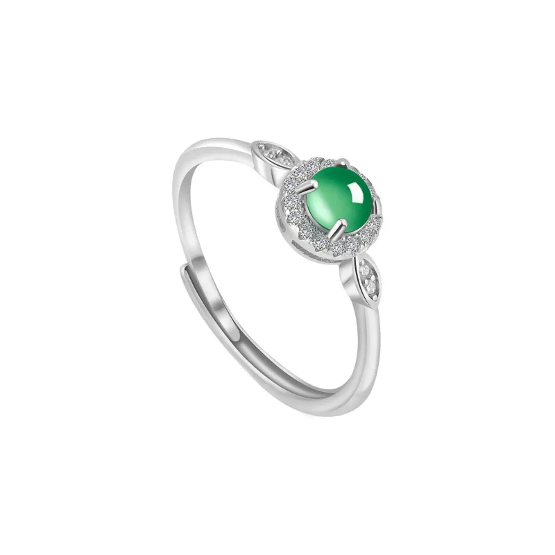Jade Is Boundless Ice Glutinous Jadeite Rings Women's-4