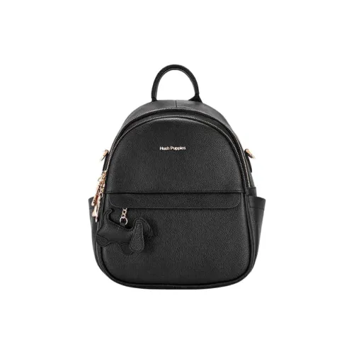 Hush Puppies Cow Leather Backpack Large Size Women's Black/Blue/White
