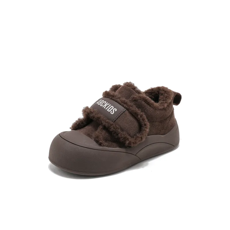 ABC KIDS Slip Resistant Cushioning Wear Resistant Rebound Lightweight Cushioning Warm Kids Lifestyle Shoes Brown Kids'-0