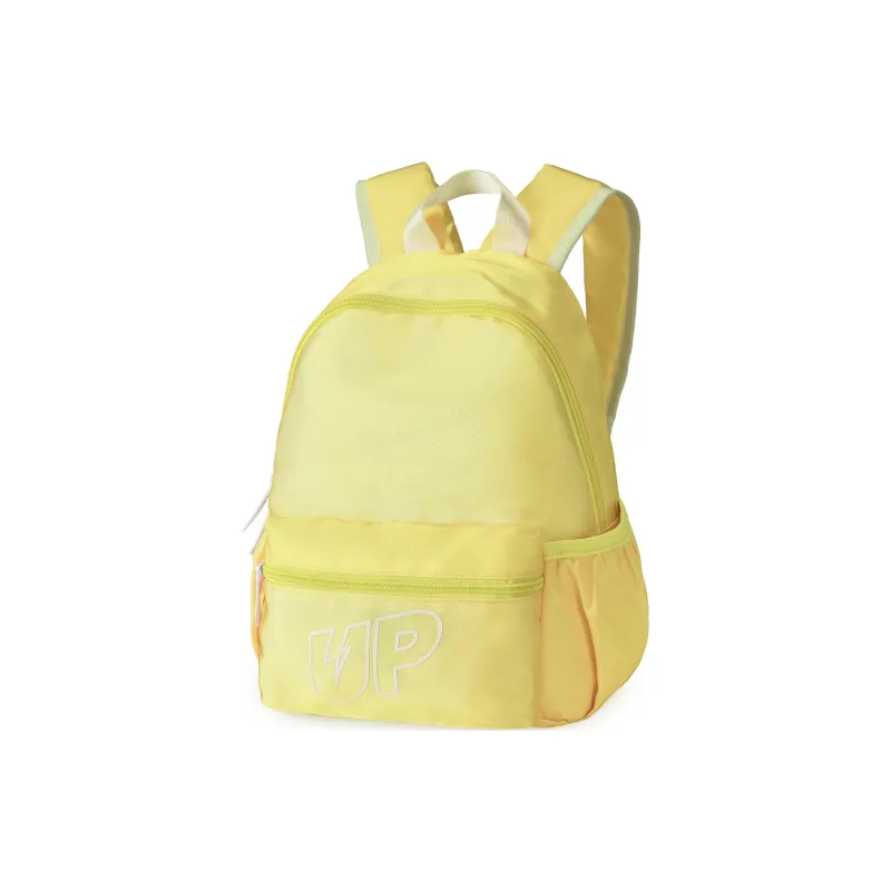 TURN UP Polyester Students Backpack Unisex Yellow-1