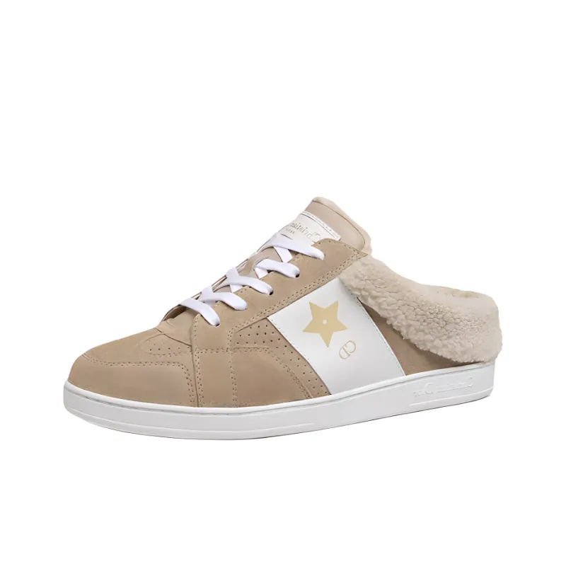 DIOR Star Platform Shoes Low Top Skateboard Shoes Women's Brown-2