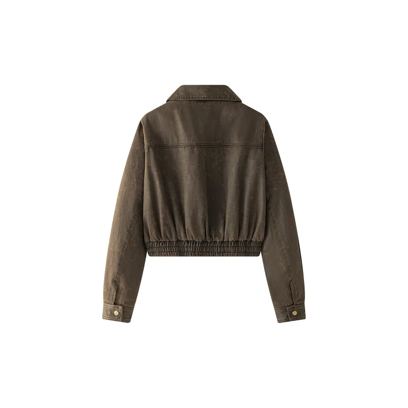 Heartboon Jackets & Coats Women's Brown-1