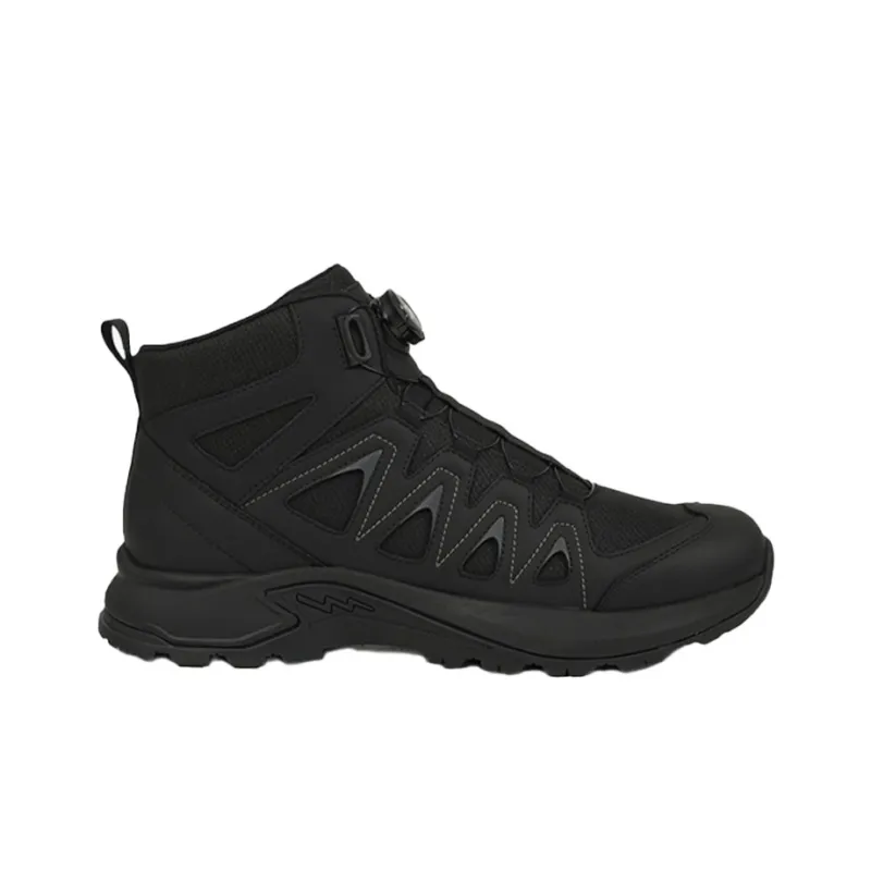 Jihua Anti Slip Wear Resistant Mid Top Trekking Shoes Men's Black-1