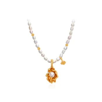 RUNXINZHUBAO Freshwater Pearl Necklaces Women's