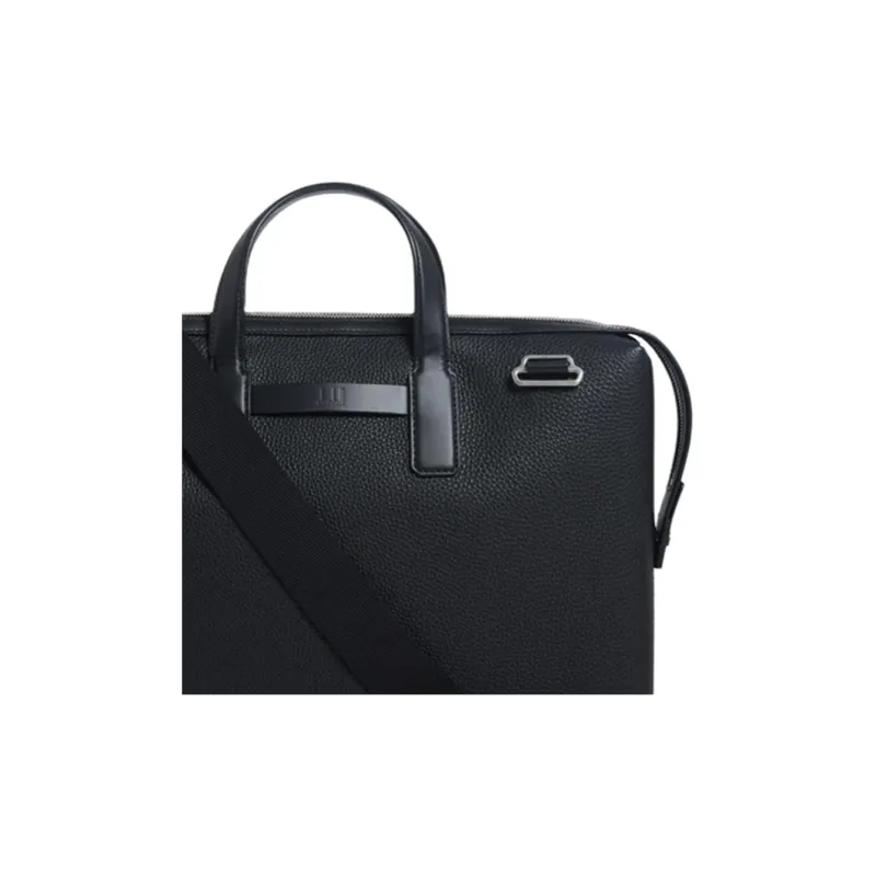 Dunhill Grained Calfskin Briefcases Regular Men's Black-2