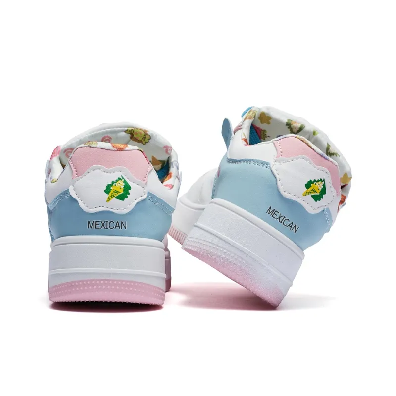 MEXICAN Abrasion Resistant Low Top Skateboard Shoes Women's-23