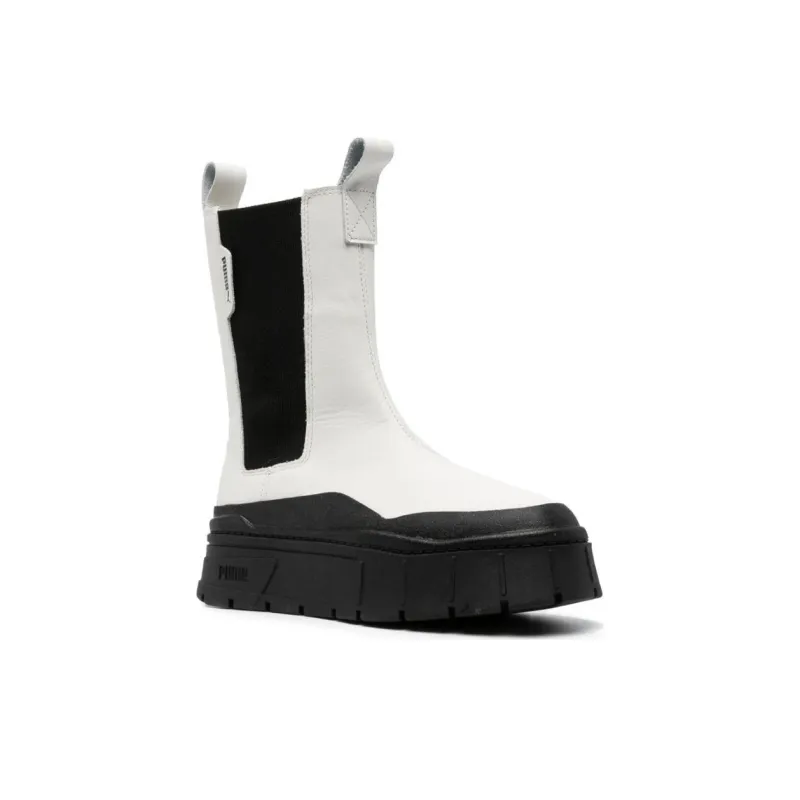 Puma Women's Mayze Stack Chelsea Boot 'Vaporous Grey Black'-4