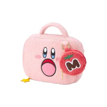 GU Kirby Collaboration Edition Polyester Makeup Bag Small Size Women's Pastel Pink