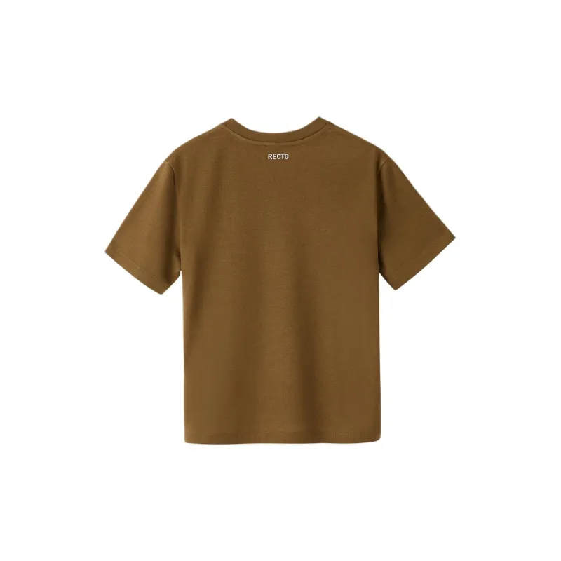 RECTO Drop Shoulder Sleeve T Shirt Women's CAMEL/Camel-1