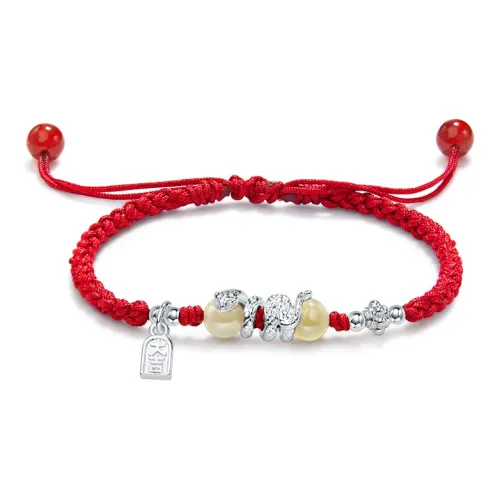 AGOVSKI Hetian Jade Bracelets Pale Greenish White Jade Unisex