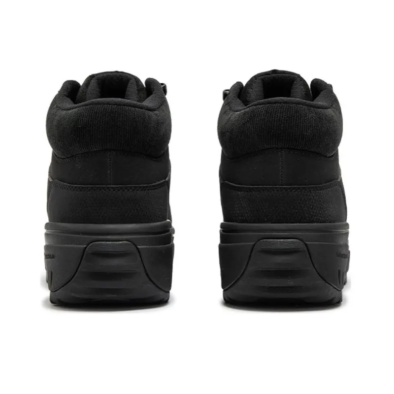 361° Trudging In The Snow Anti Slip Wear Resistant High Top Casual Shoes Women's Black-3