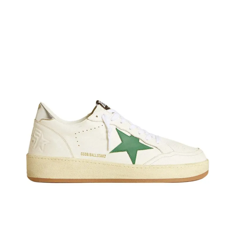 Golden Goose Ball Star 2 Low Top Skateboard Shoes Men's White-1