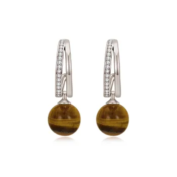 MCK 925 Silver Needles Earrings Women's