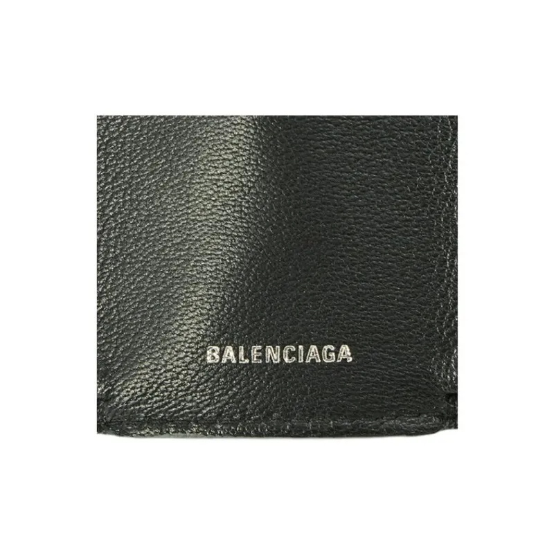 Balenciaga Everyday Leather Wallet Mini Unisex Gray Green-8