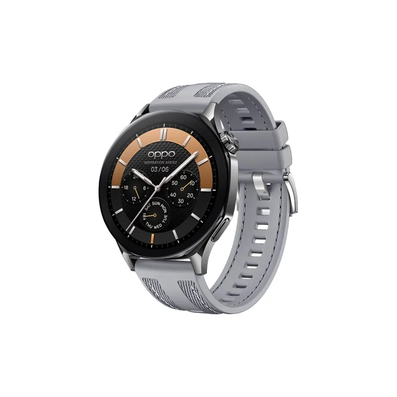 FZRT OPPO Compatibility Watch Band GT5 Same Style Composite Woven Strap Silicone Material-7