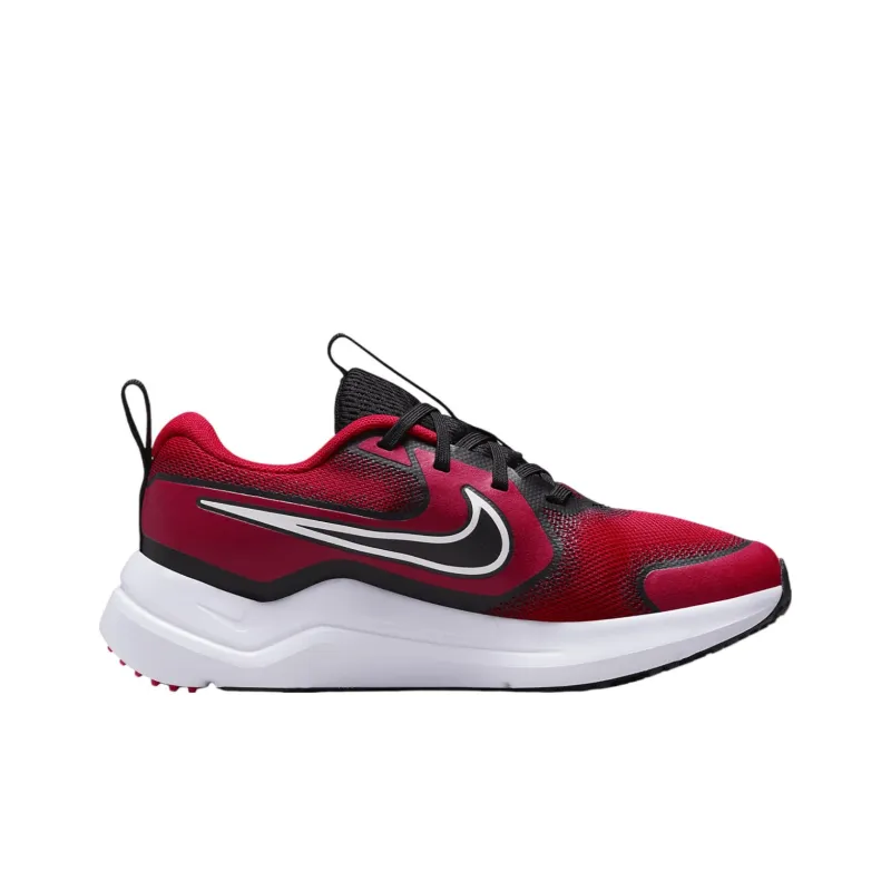 Nike Cosmic Runner Abrasion Resistant Low Top Kids' Running Shoes Red Black Unisex-1
