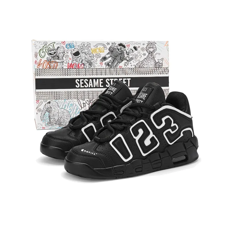 SESAME STREET Warm Cushioning Height Increasing Slip-Resistant Mid-Top Basketball Shoes Unisex The Gift Box Is Random-22