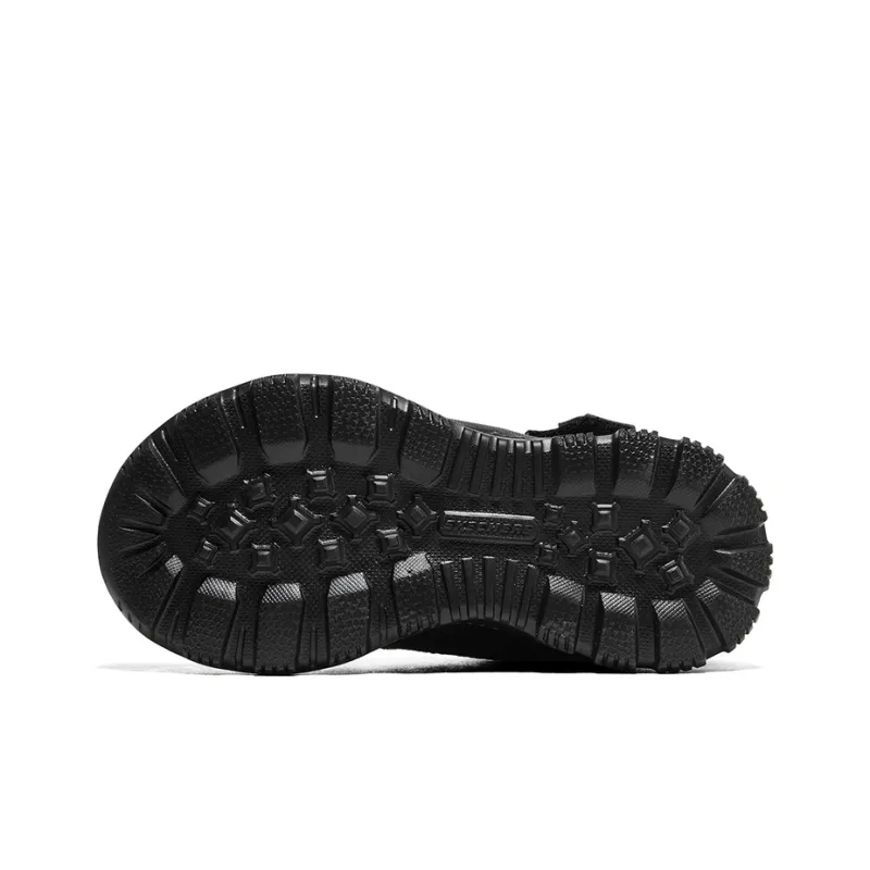 Skechers Slip Resistant Anti Kick Abrasion Resistant Thermal Kids Lifestyle Shoes All Black Teenagers-4