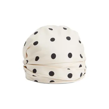Valentino Polka Dot Printed Gathered Head Scarf