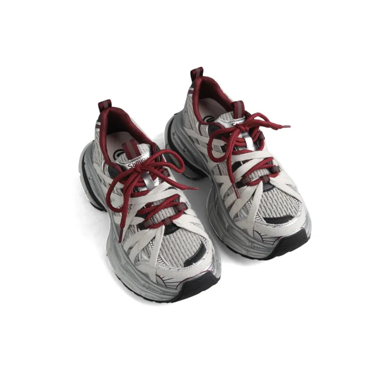 Shougu Low Top Chunky Sneakers Women's Ancora Red-2