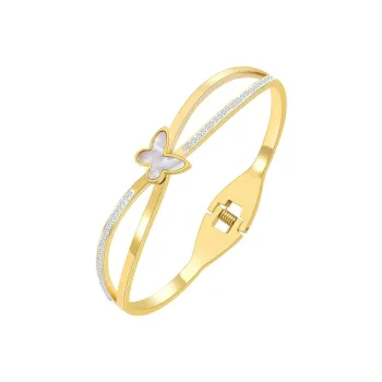 Listen To The Flowers Bloom Titanium Steel Bangles Women's