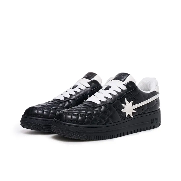 Starwalk Soldier Warm Wear Resistant Lightweight Low Top Skateboard Shoes Unisex Black-2