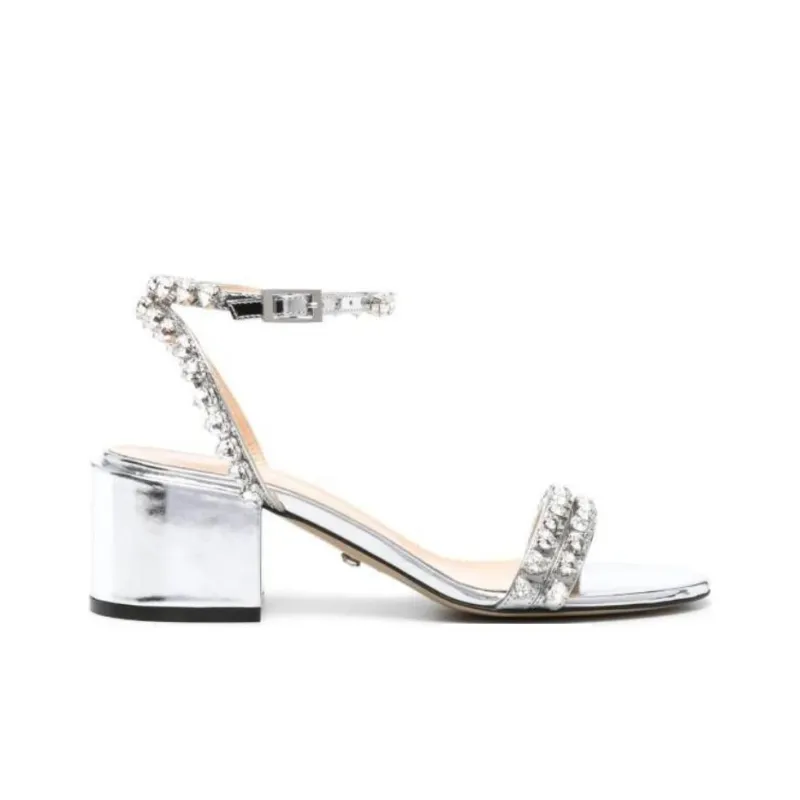 MACH & MACH Audrey 55mm Metallic Sandals-1
