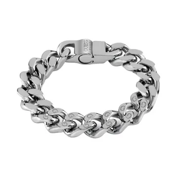 GUESS Stainless Steel Bracelets Men's Silver