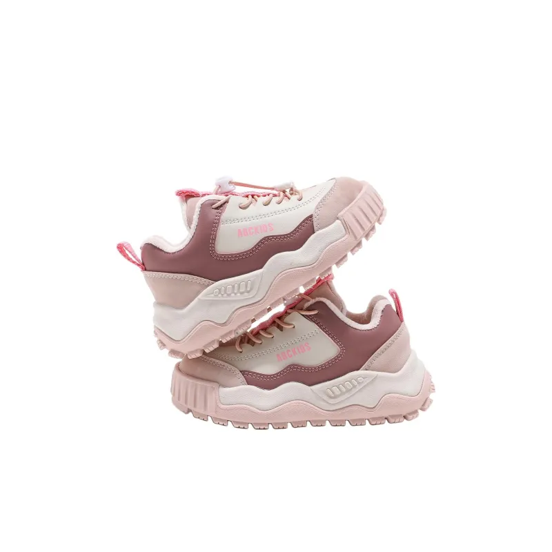 ABC KIDS Slip Resistant Lightweight Cushioning Kids Lifestyle Shoes Pink/Purple Color Kids'-3