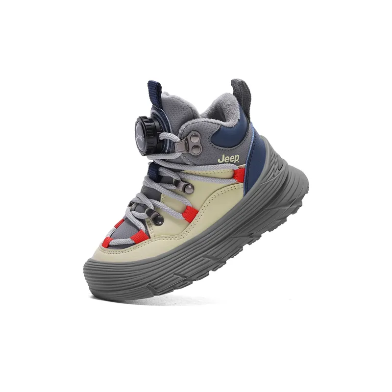Jeep Kids Lifestyle Shoes Beige Gray Blue Kids'-5