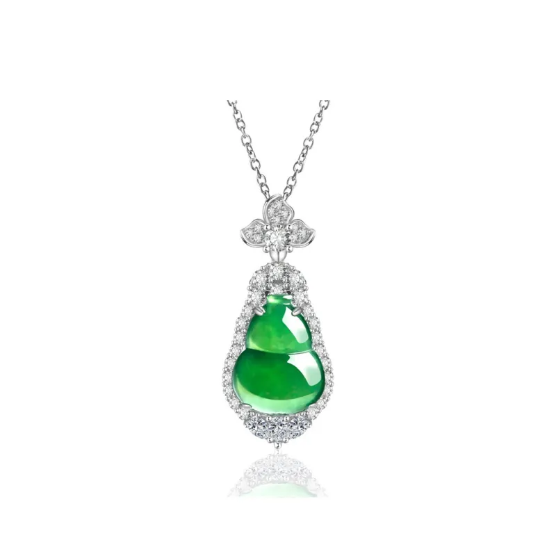 Jade Is Boundless Ice Glutinous Jadeite Necklaces Unisex-0