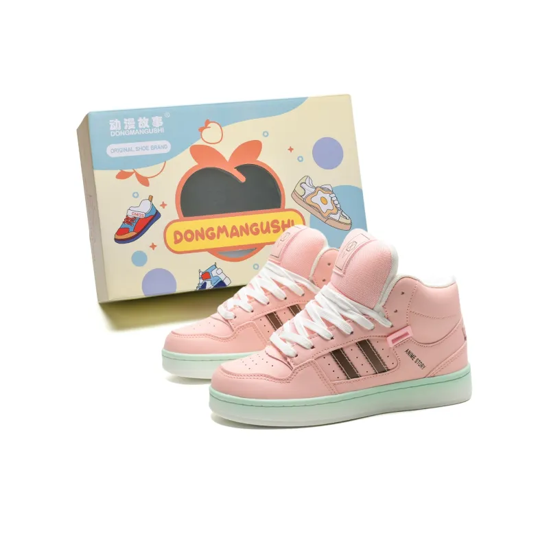 Anime Story Slip Resistant, Abrasion Resistant, Lightweight, Breathable Mid Top Skateboard Shoes Unisex Box Included-24