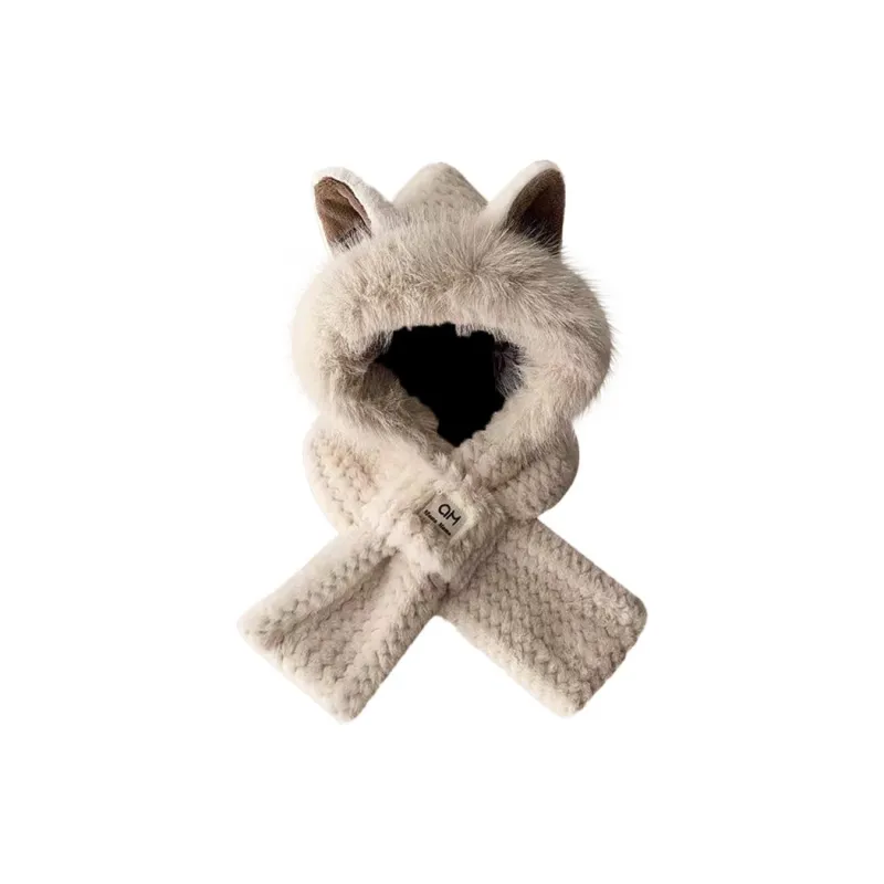 MEETSUNNY Faux Rabbit Fur Beanies Women's-0