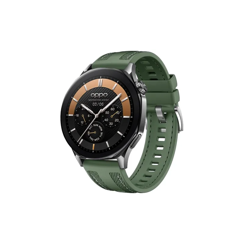 FZRT OPPO Compatibility Watch Band GT5 Same Style Composite Woven Strap Silicone Material-5