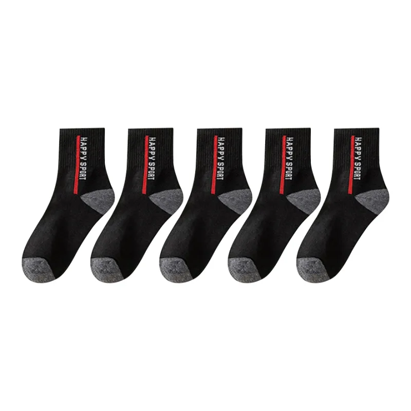 Mulong Family Mid Calf Socks Men's 5 Pack-15
