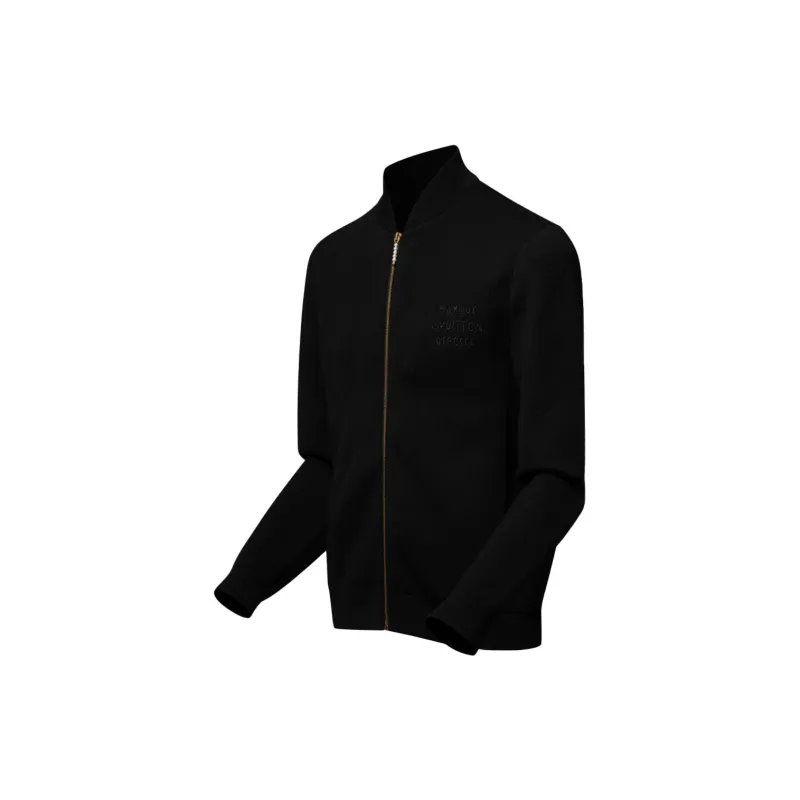 LOUIS VUITTON Textured Knit Wool Blend Blouson-2