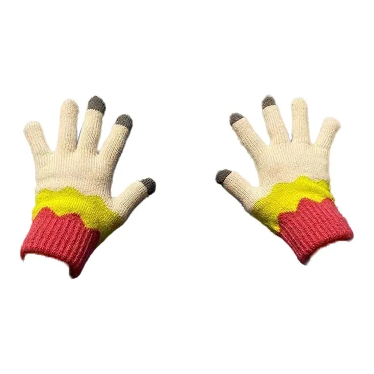 JKEM Cotton Blend Knit Gloves Unisex-8