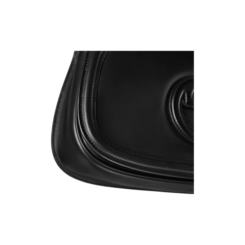 GUCCI Blondie Leather Shoulder Bag, Crossbody Bag, Handbag Medium Size Women's Black-6