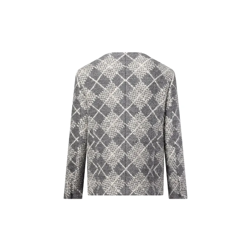 LOUIS VUITTON Chic Collarless Wool Jacket-1